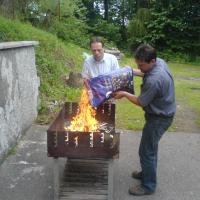 Préparation du barbecue